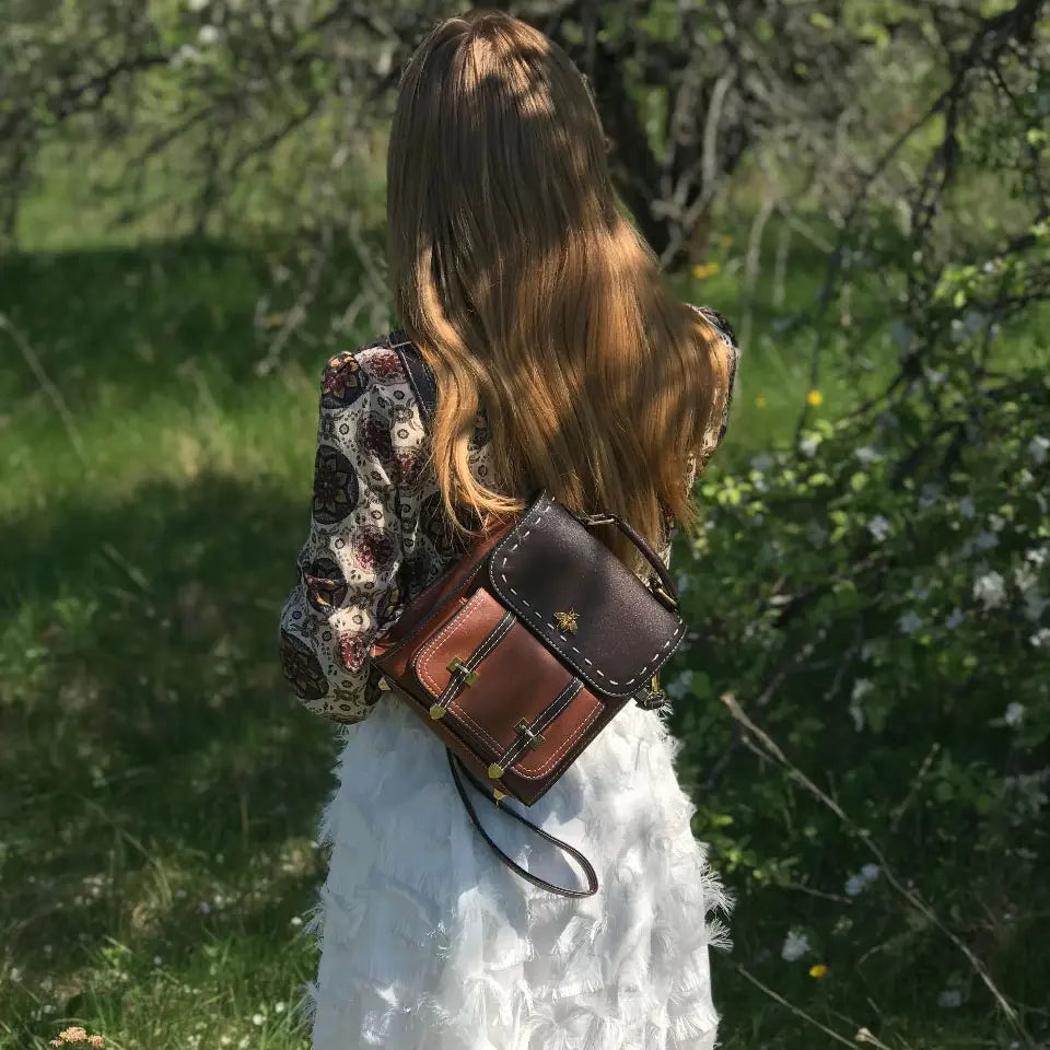 Bumblebee Leather Backpack Pi-Mart