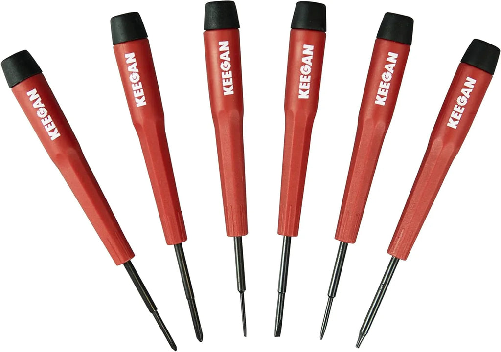 6 Piece Precision Screwdriver Tool Set Eyeglass Repair Computer Kit Magnetic Bit Pi-Mart