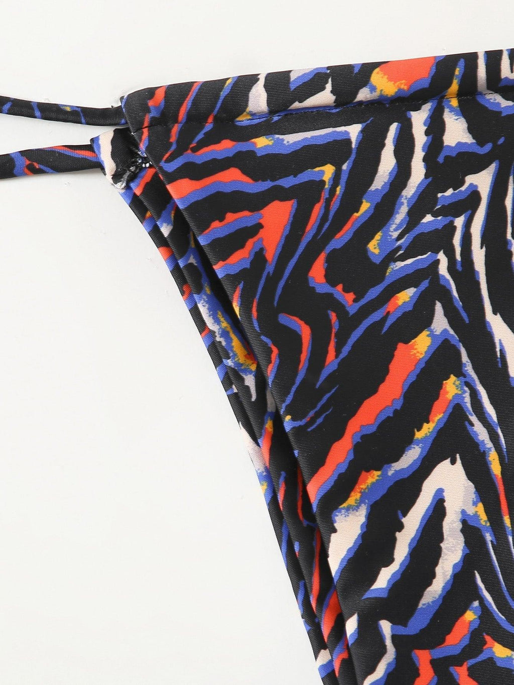 Zebra Print Push Up Bikini New Arrival Padded Bra Low Waist Swimsuit Female Swimwear Women Women's Ruffle Triangle Bikini Frill Printed String Tie Side Two Piece Set Swimsuit Stevvex