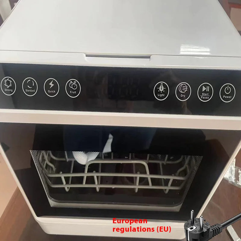 Smart Dishwasher with Automatic Washing, Disinfection, Drying & Built-in Water Tank