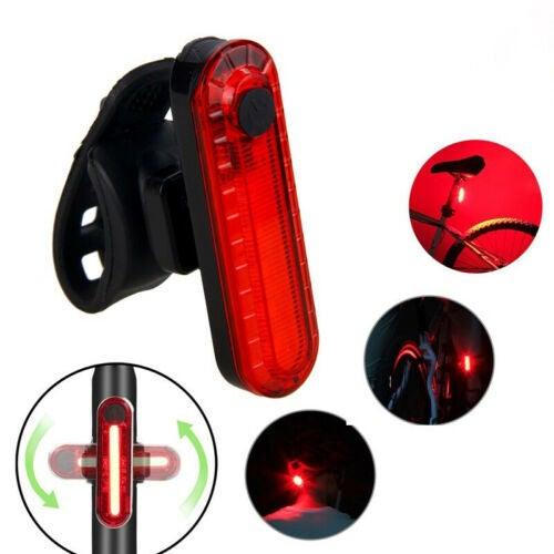 Zoomable LED Bicycle Light Bike Front Lamp Headlight With USB Rechargeable Built-In Battery Bike Light Set USB Rechargeable Powerful LED Bicycle Headlight And Tail Light Combo Stevvex