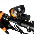 Zoomable LED Bicycle Light Bike Front Lamp Headlight With USB Rechargeable Built-In Battery Bike Light Set USB Rechargeable Powerful LED Bicycle Headlight And Tail Light Combo Stevvex