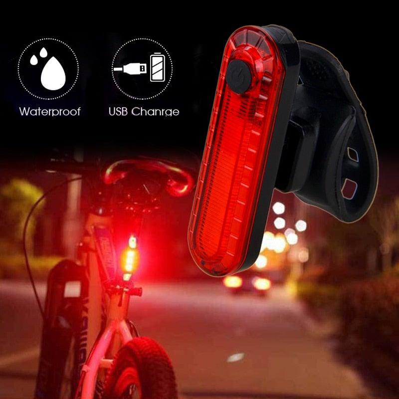 Zoomable LED Bicycle Light Bike Front Lamp Headlight With USB Rechargeable Built-In Battery Bike Light Set USB Rechargeable Powerful LED Bicycle Headlight And Tail Light Combo Stevvex