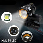 Zoomable LED Bicycle Light Bike Front Lamp Headlight With USB Rechargeable Built-In Battery Bike Light Set USB Rechargeable Powerful LED Bicycle Headlight And Tail Light Combo Stevvex
