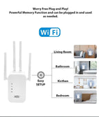WiFi Range Extender Internet Booster Network Router Wireless Signal Repeater Pi-Mart